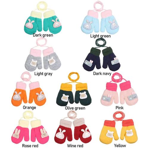 Thicken Mittens for Children Kids Mittens Winter Cute Knitte