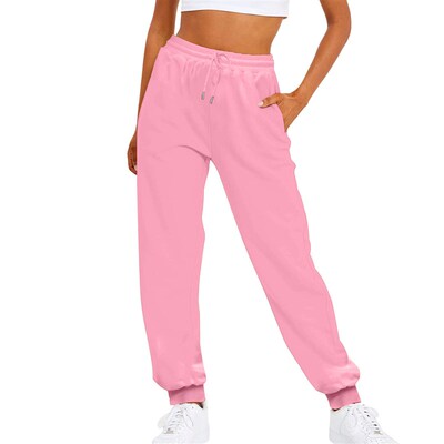 Womens Multi-color Plus Velvet Trousers Casual Jogging Spor