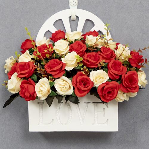 Hang a wall to artificial flowers hanging decoration small