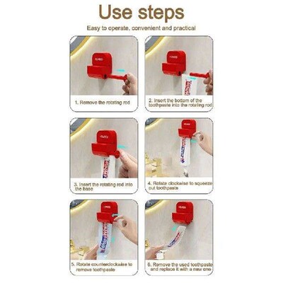 Storage Rack Clip Toothpaste Squeezer Manual Bathroom