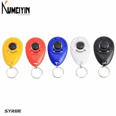 1Pc  Pet Dog Training Adjustable Sound Key chain Dog clicker