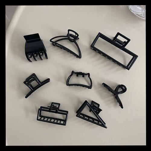 New Black Small Metal Claw Clips Headdress for Women Girls M
