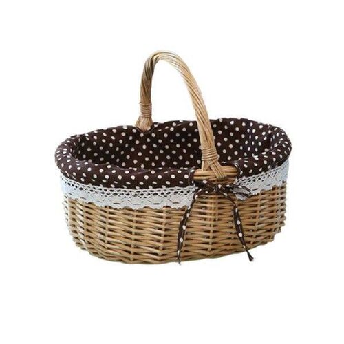 Fruit Basket Gift Storage Picnic Bag Food Bread Container