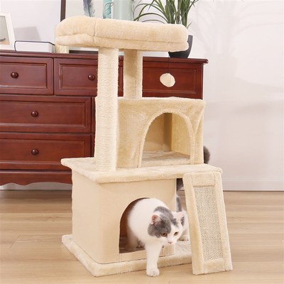 Domestic Delivery Cat Tree Luxury Cat Tower with Double Cond