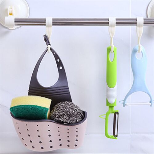 Sink Drain Hanging Bag Thickened Faucet Storage Hanging Bask