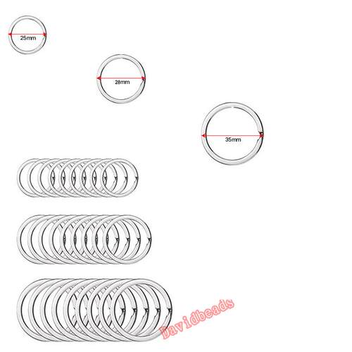 Stainless Steel Hole Key Ring Key Chain keychain 25mm 28mm 3