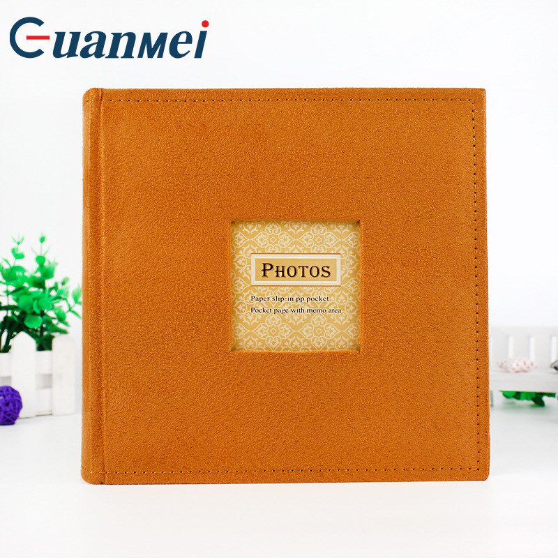 广美绒布DIY手工相册5R5D7寸宝宝儿童成长记录相簿插页式影集礼品