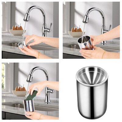 Ashtray Modern Stainless Steel Anti-Ash Ashtray Standing Ash
