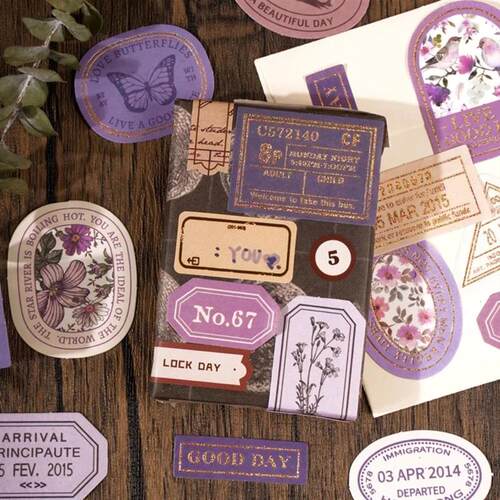 Mr. Paper Light Retro Label Box ers Writable Sealing er Deco