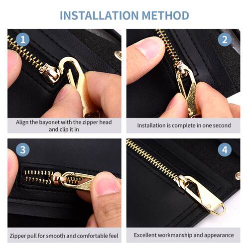 5PCS Replacement Zipper Pull Puller End Fit Rope Tag