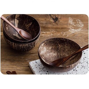 12-15cm Natural Coconut Bowl protection wooden bowl Coconut