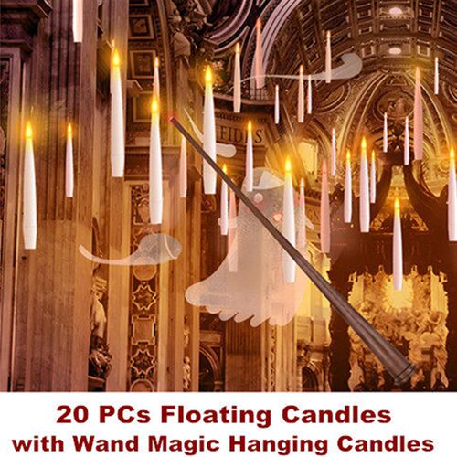 Floating LED Candles Halloween Decorations Light Flameless