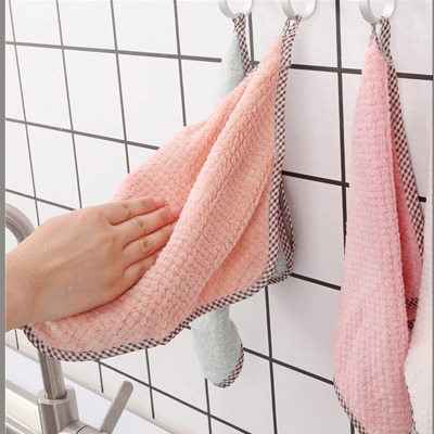 10pcs Kitchen dish towel kitchen rag table cleaning cloth