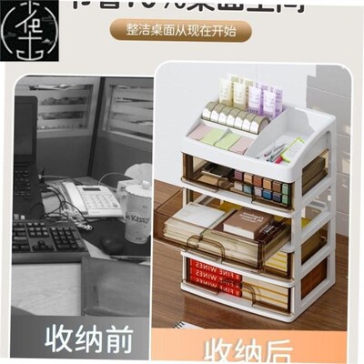 modern design desktop plastic storage box with drawers