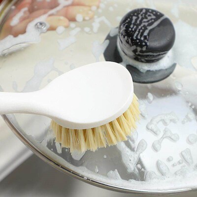 Long-handled sisal pot brush for household use, specially de