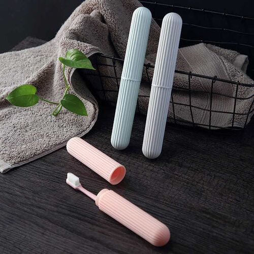 Portable toothbrush case Toothbrush storage case Striped tra