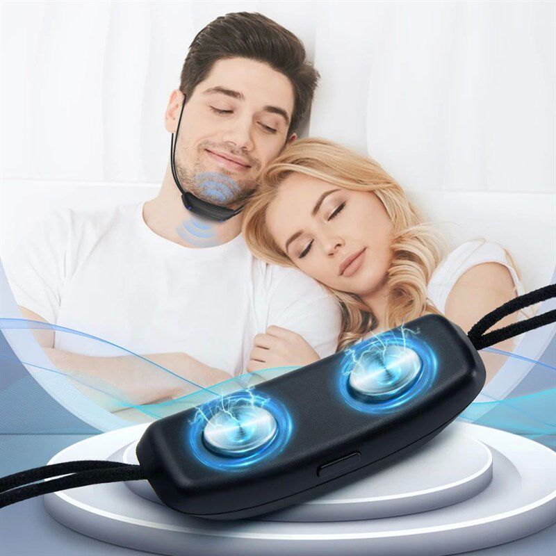 Smart Anti Snoring Device EMS Pulse Stop Snoring Effective S - 实物图