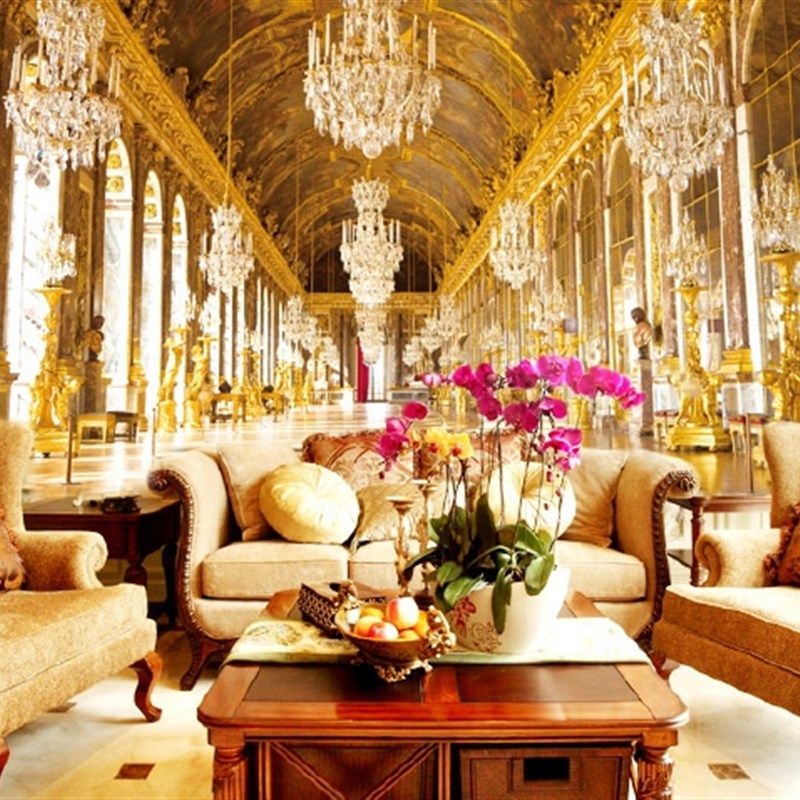 定制壁画实景凡尔赛宫殿欧式摄影大型壁纸客厅沙发餐厅酒店背景墙,家装主材,定制壁画,淘宝优惠券,粉丝福利购,淘宝优惠卷