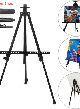 Portable Metal Easel Adjustable Sketch Travel Easel Thicken
