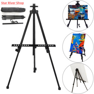 Portable Metal Easel Adjustable Sketch Travel Easel Thicken