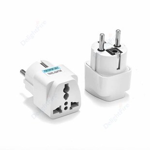 US To EU Plug Adapter Korea KR Euro Europea To America China