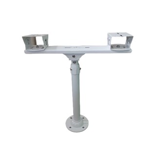 头摄像机加长杆监控伸缩支架吊装 全铝万向鸭嘴调节室外I型立杆