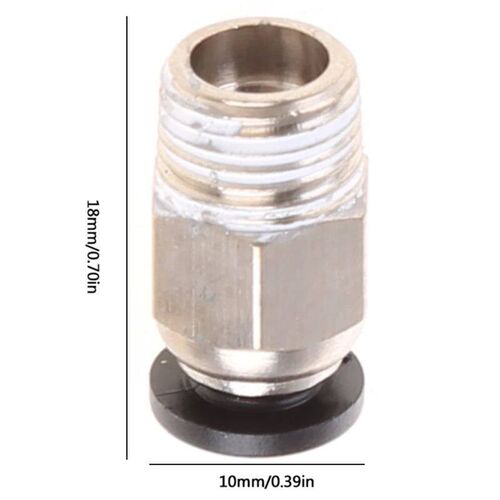 10PCS PC4-01 M10 Pneumatic Connectors 3D Printer Easy to Ins