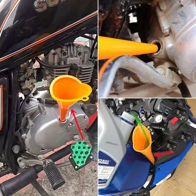 Car Funnel Gasoline Oil Fuel Filling Tools Anti-splash Plast