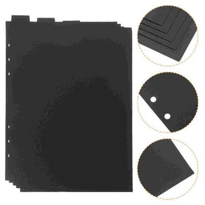 5 Pcs Tabs Partition Baffle Divider Binder Dividers for