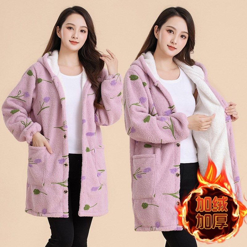 新款冬季加厚加棉保暖罩衣女中长款棉衣外工作服大码耐脏围裙,家庭/个人清洁工具,围裙,淘宝优惠券,粉丝福利购,淘宝优惠卷