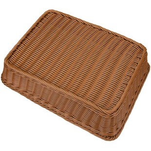 2 Pcs Hand-Woven Rattan Woven Bread Basket,Wicker Food Servi