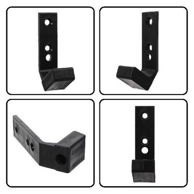 2 Pcs Barbell Holder Rack Stand Wall Shelves Storage Gym