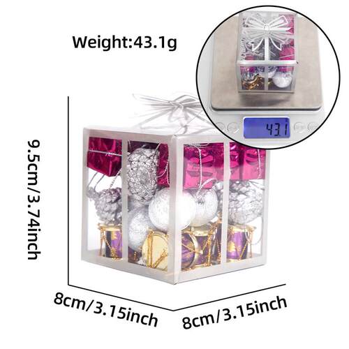 Christmas pendants colored balls gift boxes Tree Hanging圣诞