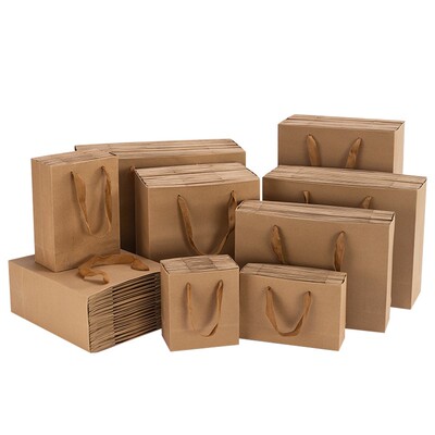 Kraft paper bags custom laptop bag red wine honey tea gift