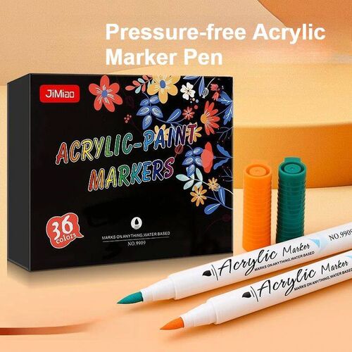 12/24/36 Colors Acrylic Markers Quick-Drying Waterproof for