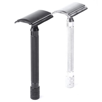 Classic Men Shaver Adjustable Safety Razor Double Edge Stain