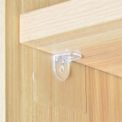 10Pcs Shelf Support Adhesive Pegs Plastic Closet Cabinet She