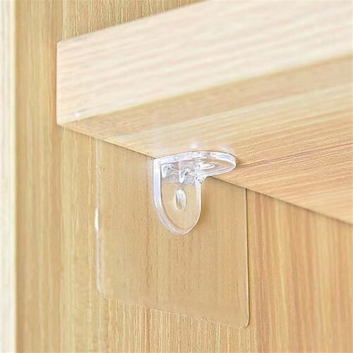 10Pcs Shelf Support Adhesive Pegs Plastic Closet Cabinet She