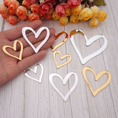 Unique Heart Shape 10pcs/Lot Lovely DIY Accessorie For Bedro