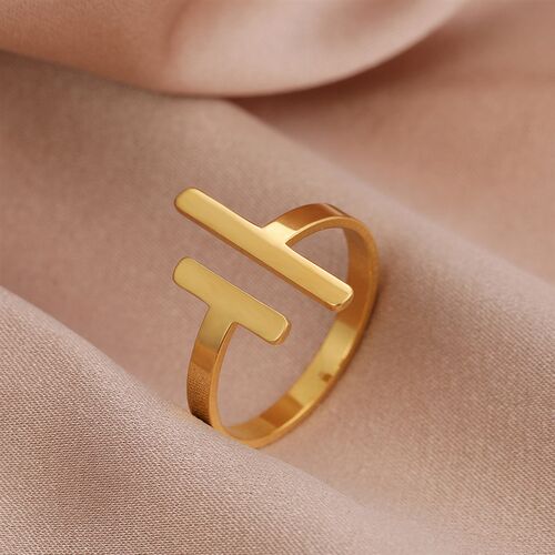 Stainless Steel Ring Simple Minimalist  Fashion Couple Adjus