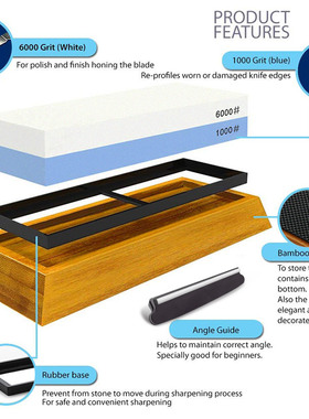 Knife Sharpener Whetstone Sharpening Stones Grinding Stone W