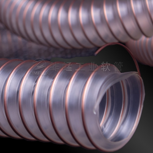 PU聚氨酯风管 PU钢丝软管 伸缩软管 耐磨软管 木工吸尘管 90