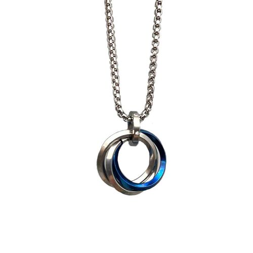 Fashion Three Ring Titanium Steel Pendant Interlocking Hip H