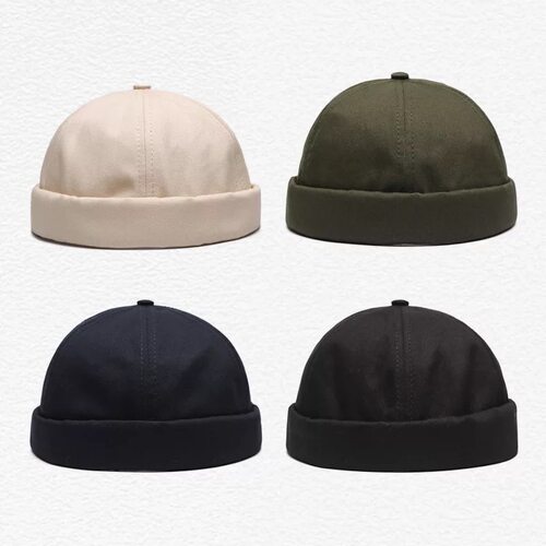 Unisex Docker Sailor Biker Cap Men Adjustable Casual Brimles