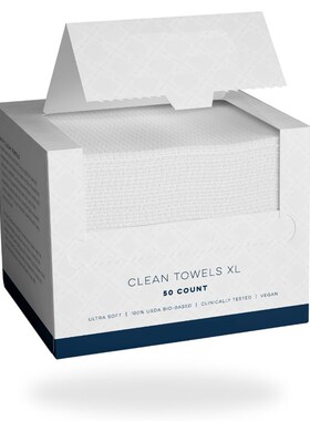 Clean Towels XL Clean Skin face wipes washcloth Towelettes