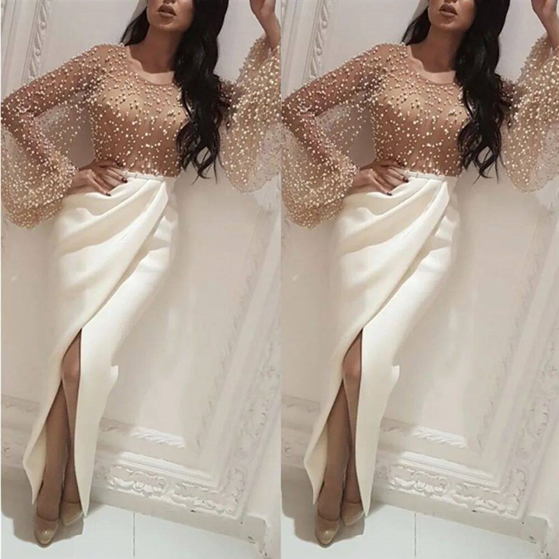 Hi Shy Bridal Exquisite Evening Dresses O-Neck Floor-Length图片