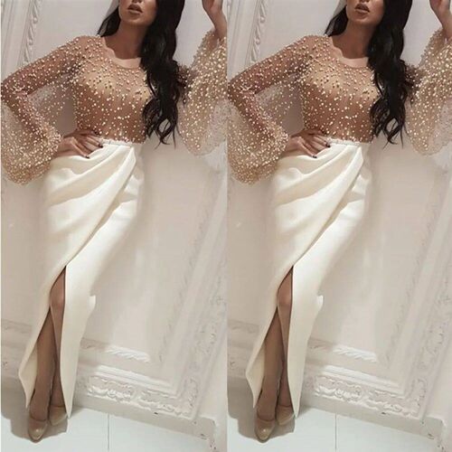 Hi Shy Bridal Exquisite Evening Dresses O-Neck Floor-Length