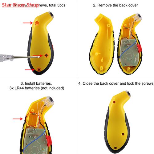 Digital Tyre Air Pressure Gauge Meter LCD Electronic Car Tir