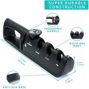 Knife Sharpener Angle 4 Stages Scissors Sharpening stone Pro