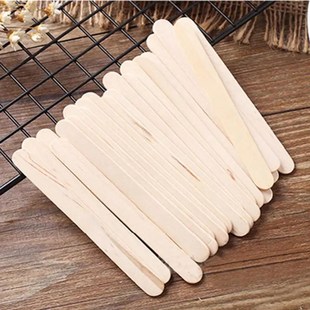 100pcs Natural Wooden Ice Cream Popsicle Sticks Wood Stick I